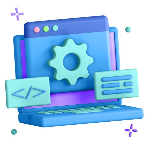 Laptop with code